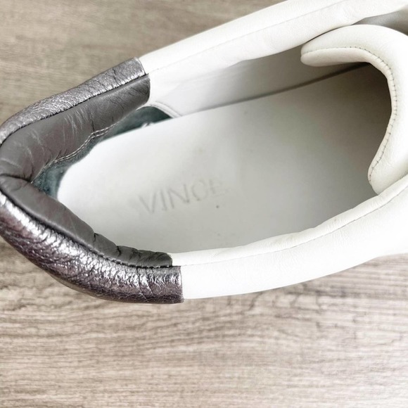 VINCE Varin Leather Lace Up Sneakers - Picture 7 of 9